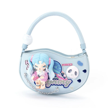 Milk Blue Puff designer original handbag